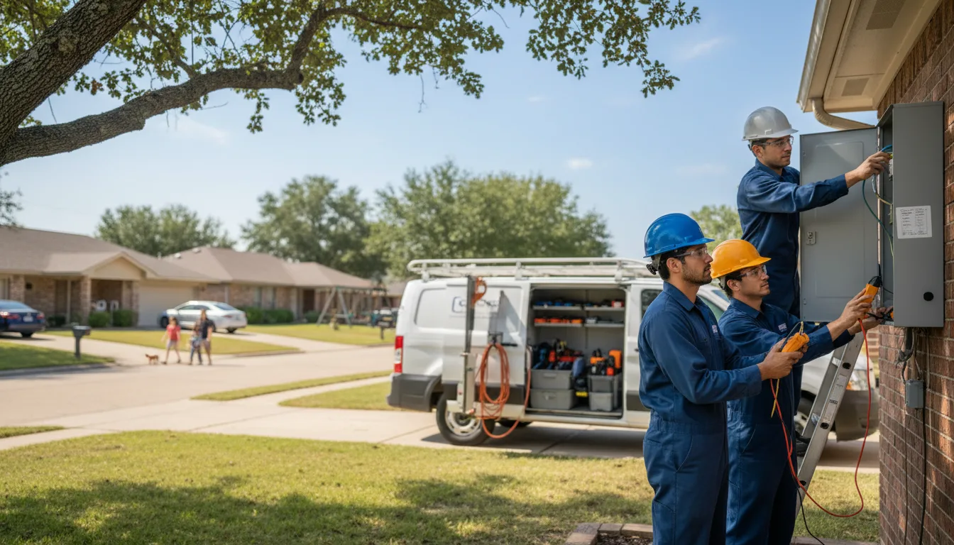 Certified electrician providing emergency electrical services in Kerrville, TX
